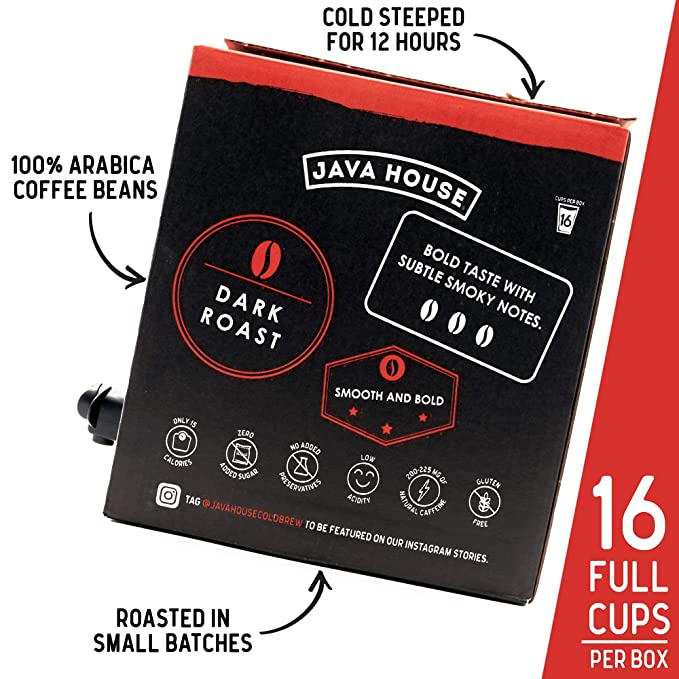 Java House cold brew on tap, smooth coffee served from a tap system in a commercial setting.