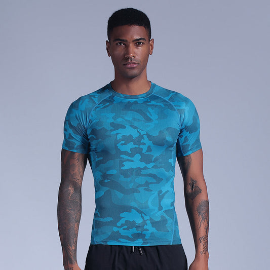 Men's quick-drying fitness tights sportswear in a sleek athletic design