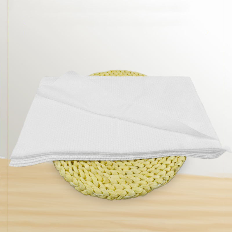 Disposable bath towels packaged for convenient use
