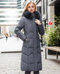 Elegant Fur-Collar Winter Jacket