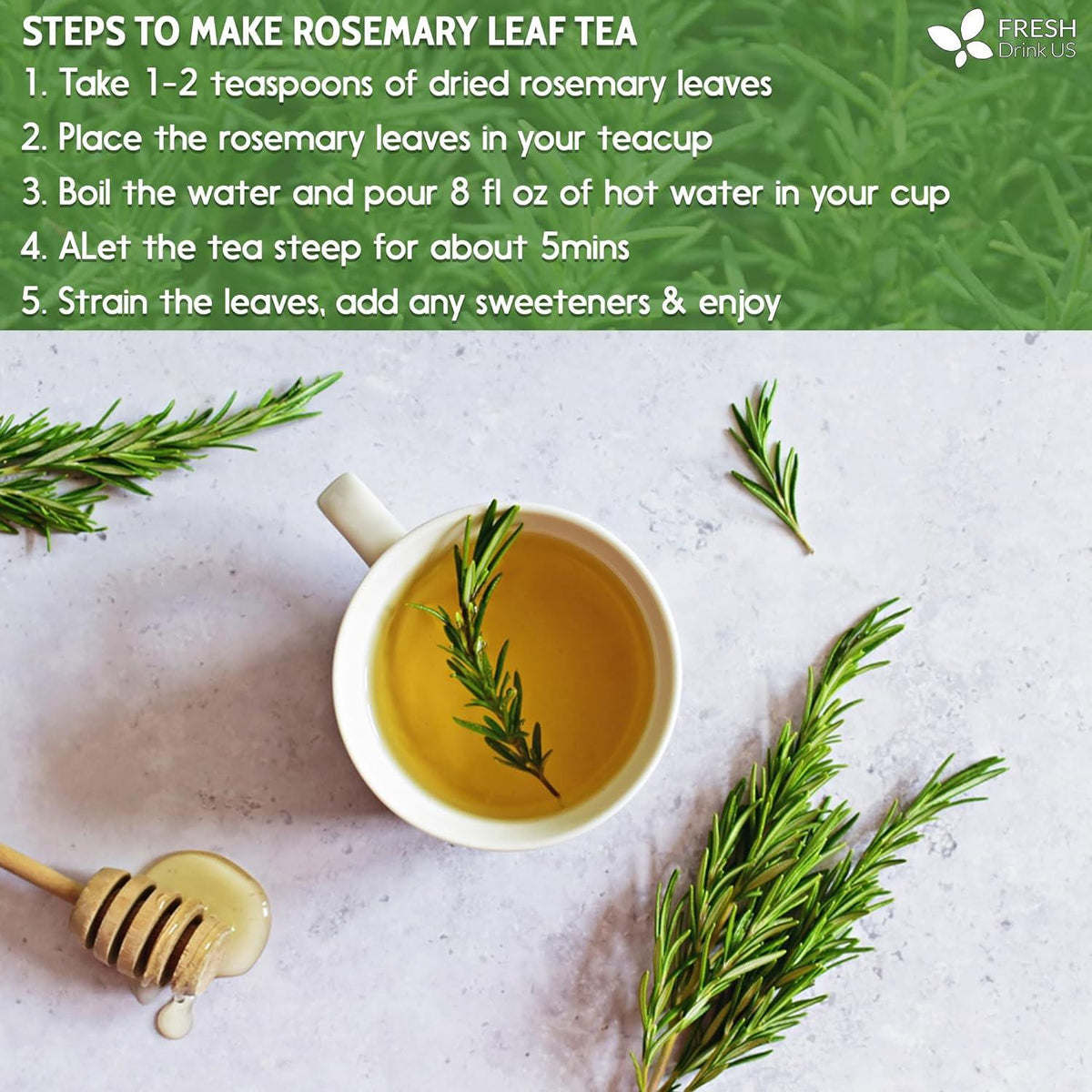 Premium Rosemary Leaves, Tea Bags, Powder