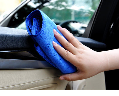 Clean Car Wash Special Towel, 60x160cm, blue microfiber detailing towel folded neatly