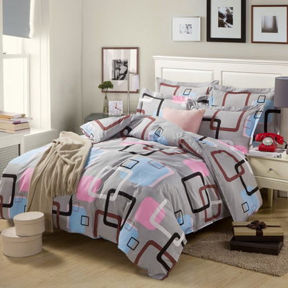Four-piece cotton bedding set by My Store with soft coordinated home textile pieces