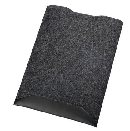 Minimalist laptop sleeve with mousepad in a sleek, protective design