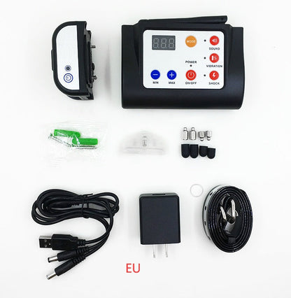 Electric dog fence system with transmitter and collar receiver by My Store