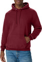 Hanes men's EcoSmart fleece hoodie with a front pocket and drawstring hood, available in big and tall sizes, gray color.