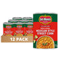 Canned Del Monte Mexican Street Corn in a 14.75 oz. can, showing vibrant corn with seasoning and chili flavor.