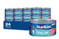 Eight 5oz cans of StarKist Chunk Light Tuna in Water, canned seafood product with pull-tab lids arranged in a pack.