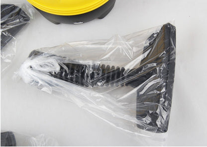 Steam cleaner by My Store, compact handheld design with nozzle and cleaning attachments
