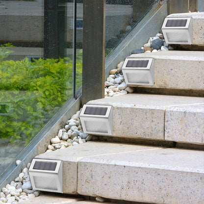 Solar stair lamp with 6 LED lights for garden, courtyard, and corner night lighting