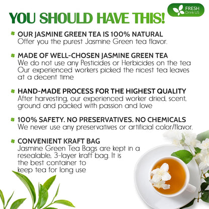 Premium Jasmine Green Tea Bags