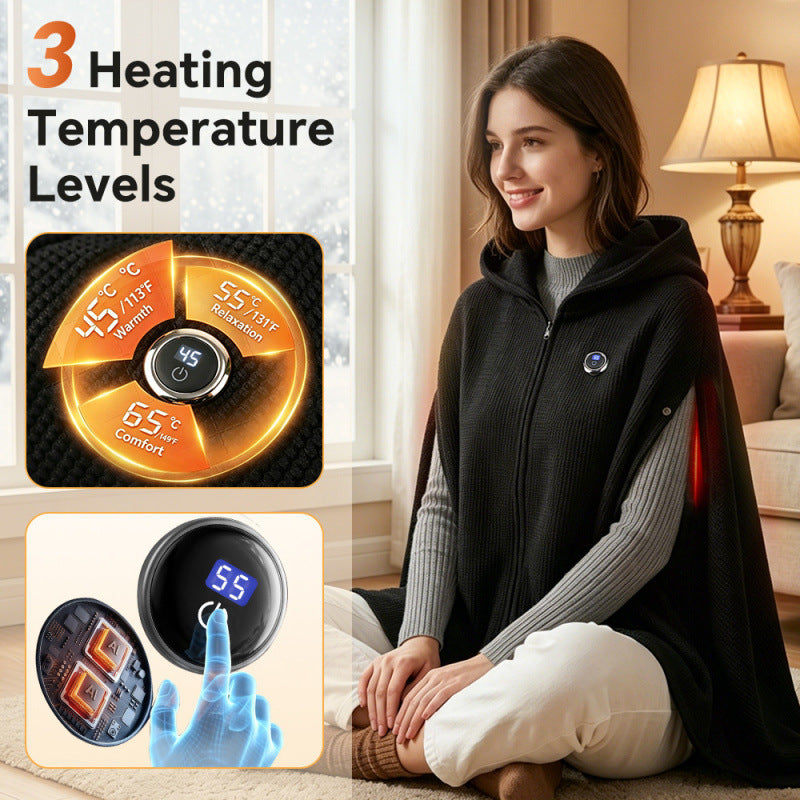 Office Smart Heating Shawl USB by My Store, wearable heated shawl for warmth at a desk