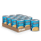 Canned Progresso Traditional Chicken Noodle Soup, 19 oz, 4-pack, with visible soup and noodles in a bowl