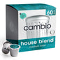 Cambio Roasters Colombian Medium Roast Organic coffee pods, recyclable aluminum, Keurig compatible, 60 count, bold flavor, fresh taste