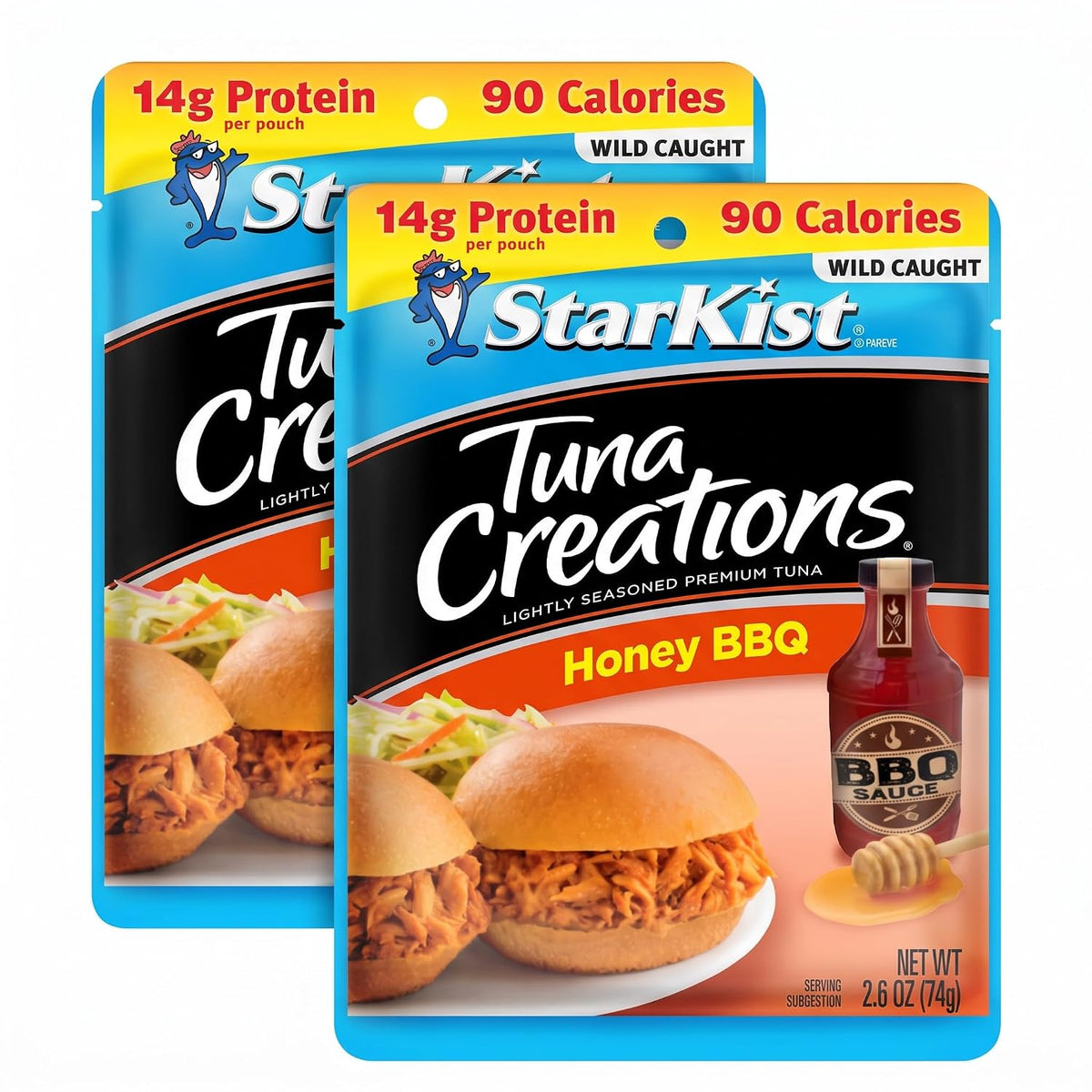 StarKist Tuna Creations Chipotle Lime packaged tuna fish pouch, 2.6oz, 24-pack, with lemon and spice flavor.