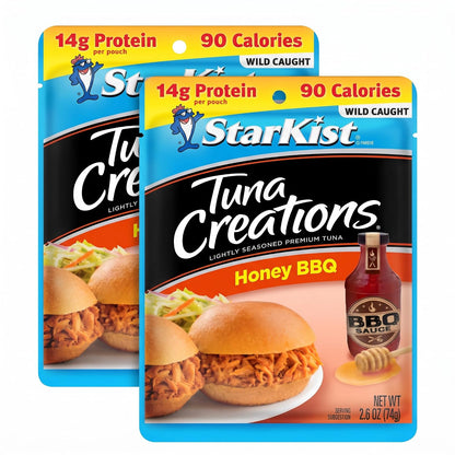 StarKist Tuna Creations Chipotle Lime packaged tuna fish pouch, 2.6oz, 24-pack, with lemon and spice flavor.