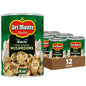 Canned Del Monte Mushrooms Stems and Pieces in 8 oz. cans, 12-pack, showing the product label and can shape.