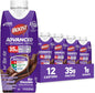BOOST Advanced Nutritional Protein Shake in chocolate flavor, 12 cartons of 11 fl oz each, showing the cartons and labeling.