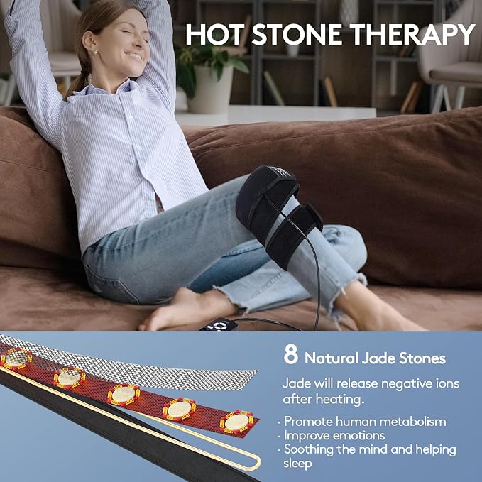 iReliev far infrared heating pad wrap with jade stones, designed for soothing heat therapy and muscle relaxation.