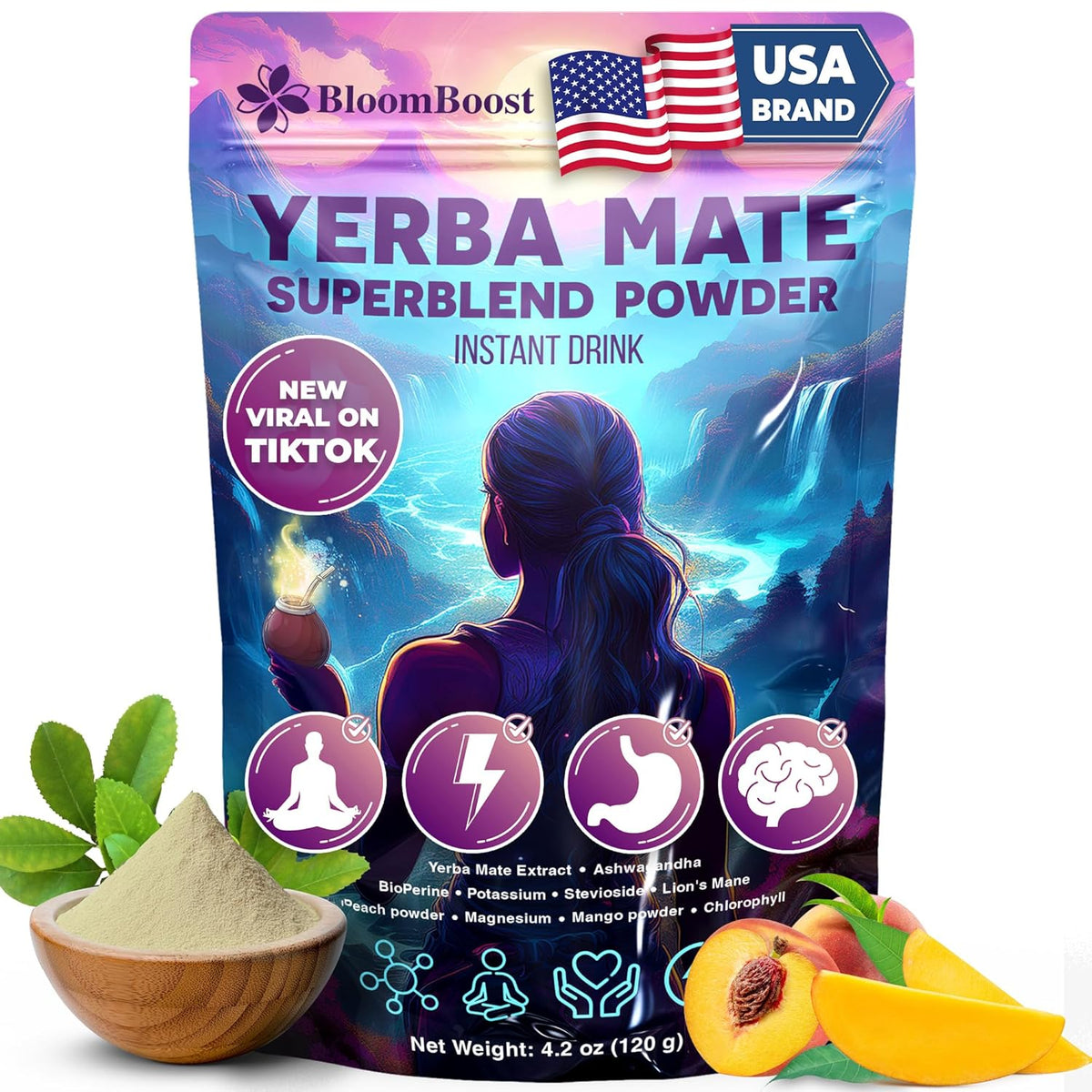 Yerba Mate Instant Tea Powder