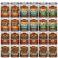 Keystone Meats variety pack with 24 cans of fully cooked canned meats including beef, chicken, turkey, and pork in 14.5 oz sizes.