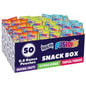 Welch's Fruit Snacks Fusions variety pack, gluten-free fruit snack pouches, 0.8 oz, 50-count tray with colorful fruit images.