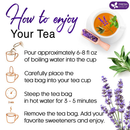 Premium Lavender Mint Tea Bags