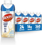 BOOST Plus Ready to Drink Nutritional Protein Drink in Very Vanilla flavor, 24-pack, showing the bottle with branding and vanilla flavor label.