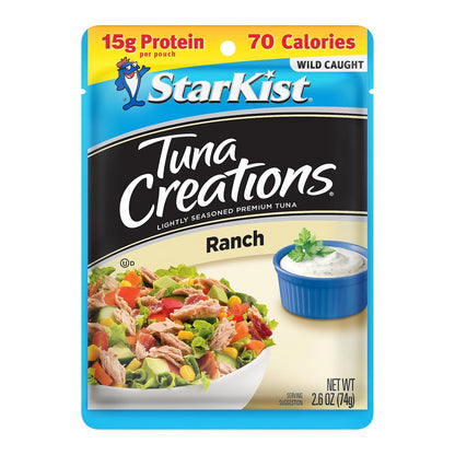 StarKist Tuna Creations Chipotle Lime packaged tuna in a 2.6oz pouch, 24-pack, ready for quick, flavorful seafood meals.
