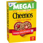 Cheerios gluten free breakfast cereal in a family size 18 oz box, showing the round cereal pieces on the package.