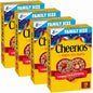 Cheerios gluten-free breakfast cereal in a family size 18 oz box, showing the cereal rings on the front package.