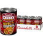 Campbell’s Chunky Creamy Chicken and Dumplings Soup in an 18.8 oz can, showing the soup with chicken and dumplings in a bowl