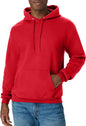 Hanes men's EcoSmart fleece hoodie with a front pocket, drawstring hood, and ribbed cuffs, available in big and tall sizes.