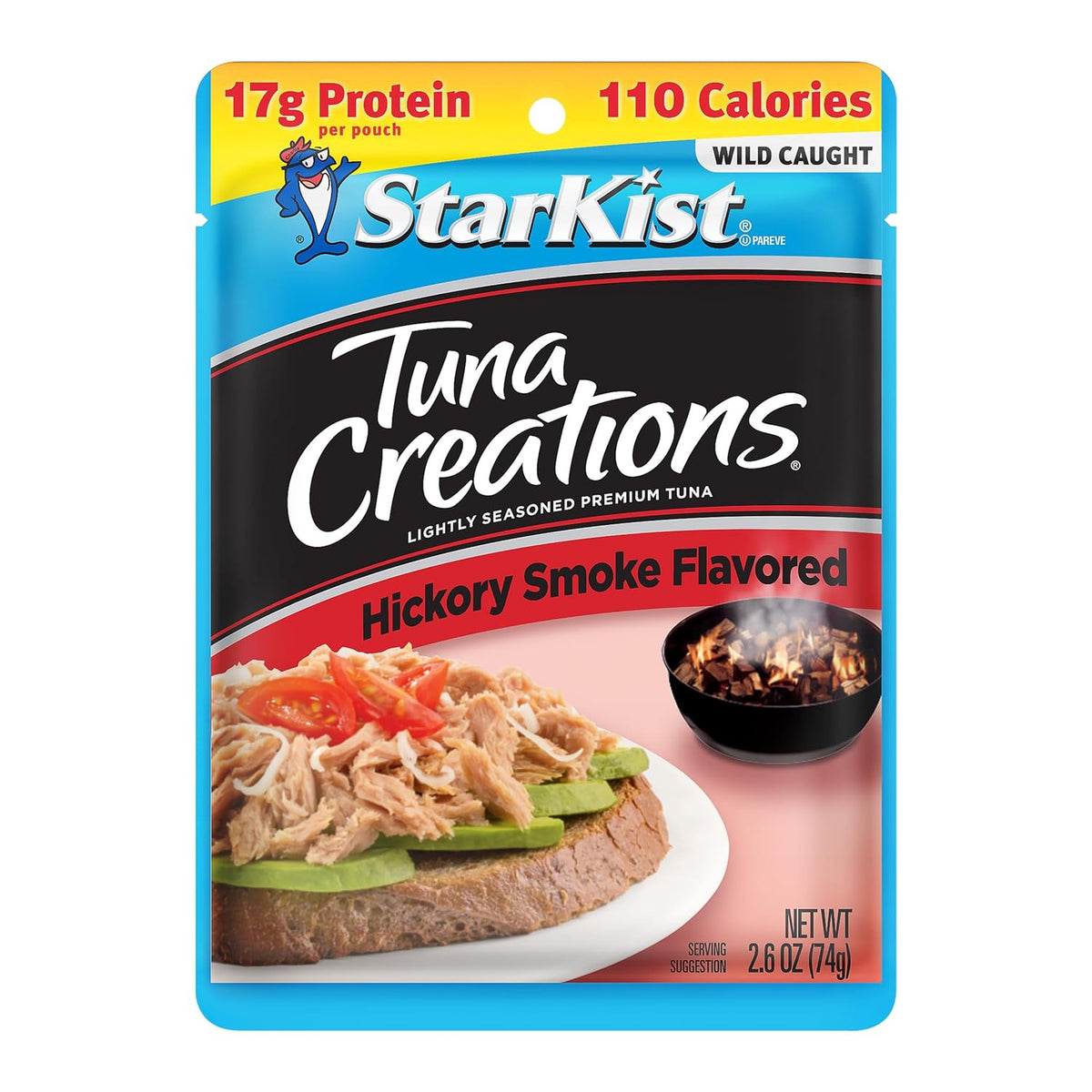 StarKist Tuna Creations Chipotle Lime packaged tuna fish pouch, 2.6oz, 24-pack, ready-to-eat seafood snack