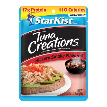 StarKist Tuna Creations Chipotle Lime packaged tuna fish pouch, 2.6oz, 24-pack, ready-to-eat seafood snack