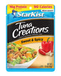 StarKist Tuna Creations Chipotle Lime packaged tuna in a 2.6oz pouch, shown in a 24-pack display ready for consumer purchase.
