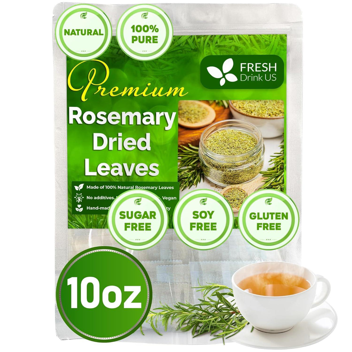 Premium Rosemary Leaves, Tea Bags, Powder