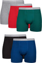 Hanes men's boxer briefs pack showing cool, breathable cotton moisture-wicking underwear designed for comfort and no ride-up fit.