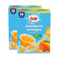 Canned Dole Mandarin Oranges in 4oz cups, showing bright orange segments in clear cups, ready to eat.