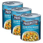 Canned Progresso Traditional Chicken Noodle Soup in 19 oz cans, showing the label and packaging in a 4-pack.