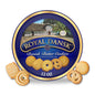 Royal Dansk Danish Butter Cookies in a 12 oz tin, assorted real butter cookies with golden, flaky appearance and classic packaging.