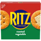 Ritz Fresh Stacks Original snack crackers in party size with 16 multi-pack snack packs, featuring classic buttery Ritz crackers.