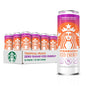 Starbucks Iced Energy Drink variety pack with Tropical Peach, Watermelon Splash, Blueberry Lemonade, 12 cans, zero sugar, plant-based caffeine