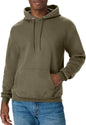 Hanes EcoSmart men's hoodie in midweight fleece with a front pocket and drawstring hood, available in big and tall sizes.