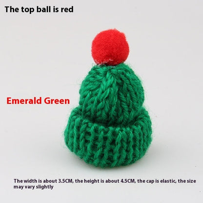 Mini Christmas scarf hat doll Christmas decoration by My Store
