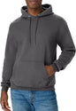 Hanes men's EcoSmart fleece hoodie with a drawstring hood and ribbed cuffs, available in big and tall sizes.