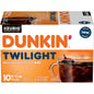Dunkin' Original Flavor K-Cup coffee pods for Keurig brewers, 16-count box, featuring the recognizable Dunkin' branding on the packaging.