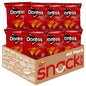 Doritos Nacho Cheese flavored tortilla chips in a 1-ounce pack, displayed in a pack of 40 bags.