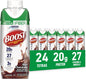 BOOST High Protein with Fiber Chocolate Nutritional Shake, 24-pack, featuring creamy chocolate flavor in a convenient container.
