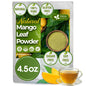 Whole dried mango leaf tea bags and loose herbal tea from FreshDrinkUS, natural, caffeine-free mango leaf tea for health and wellness.